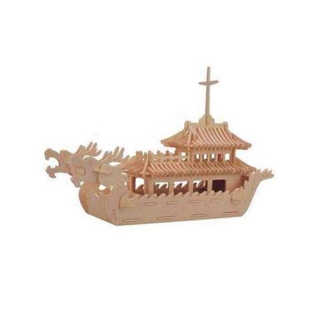Woodcraft Drevené 3D puzzle čínska loď
