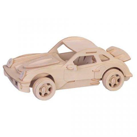 Woodcraft Drevené 3D puzzle malé Porsche