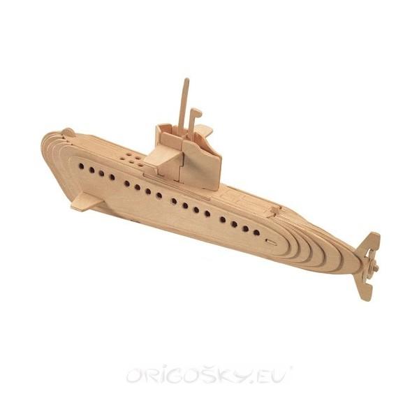 Woodcraft Drevené 3D puzzle ponorka
