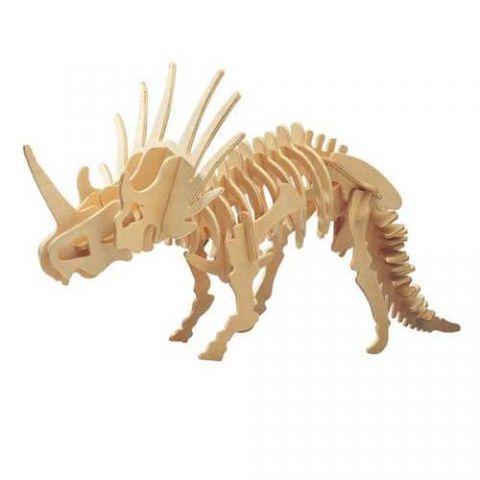 Woodcraft Drevené 3D puzzle veľký Styracosaurus