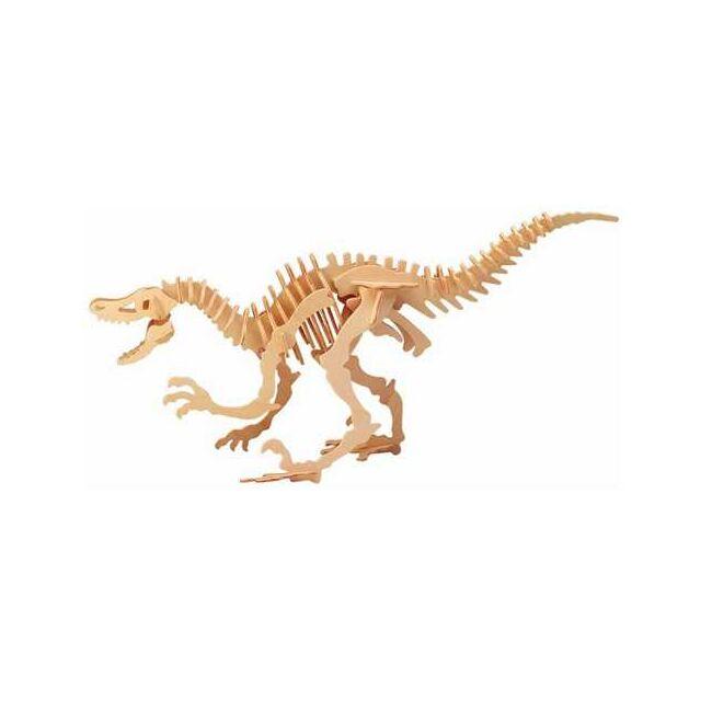 Woodcraft Drevené 3D puzzle veľký Velociraptor