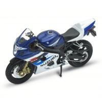 Welly Motocykel Suzuki GSX-R750 1:18 modrý