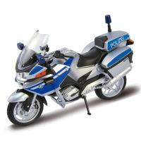 Welly Motocykel BMW R1200RT Police 1:18 modrý