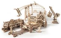 Ugears 3D drevené mechanické puzzle Mechanical Town železničné prekladisko