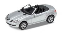 Welly Mercedes-Benz SLK 350 model 1:24 kabriolet strieborný