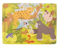 Bigjigs Toys Drevené puzzle jungle