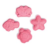 Bigjigs Toys Silikónové formičky ružové Coral