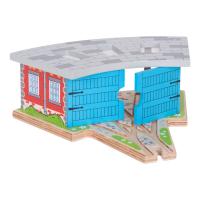 Bigjigs Rail Trojité depo s vrátami