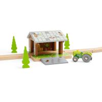 Bigjigs Rail Stodola na koľajniciach