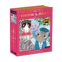 Mudpuppy Puzzle Romeow & Juliet Bookish Cats 100 dielikov