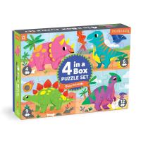 Mudpuppy Puzzle Dinosaury sada 4 v 1