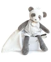 Doudou Darčeková - plyšová panda s dečkou 28 cm