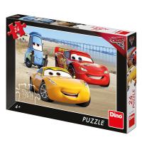 Dino Puzzle Cars 3: Na pláži 24 dielikov