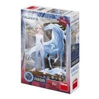 Dino Puzzle Frozen II s ľadovým koňom 100 dielikov