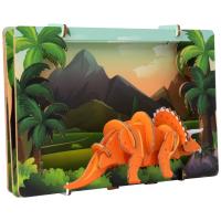 EscapeWelt 3D drevené puzzle Triceratops