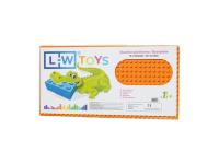 L-W Toys Podložka na stavanie - JUNIOR 16x32 bodov oranžová