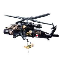 Sluban Model Bricks M38-B1012 Zdravotnícky vrtuľník UH-60 Black Hawk