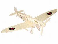 Woodcraft Drevené 3D puzzle spitfire