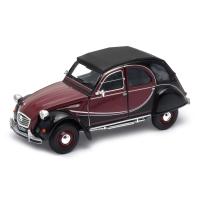 Welly Citroen 2CV 6 Charleston 1:24 čierna burgund