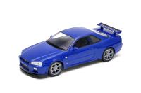 Welly Nissan Skyline GT-R - modré 1:24