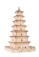 Woodcraft Drevené 3D puzzle Veľká pagoda divokej husi