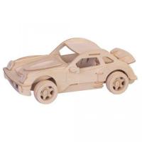 Woodcraft Drevené 3D puzzle malé Porsche